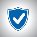 Security approval check icon. Digital protection and security data concept Ã¢â¬â vector